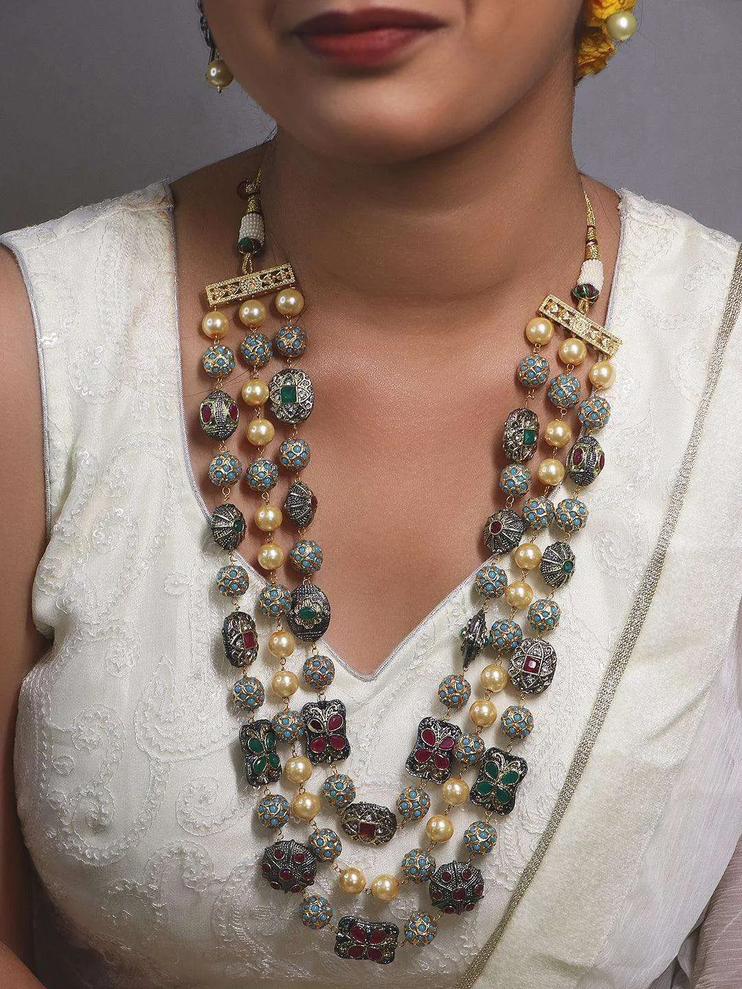 Victorian Semi Precious Layered Set