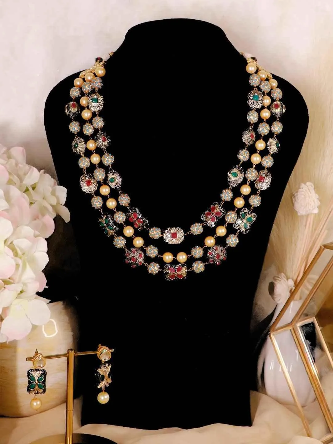 Victorian Semi Precious Layered Set