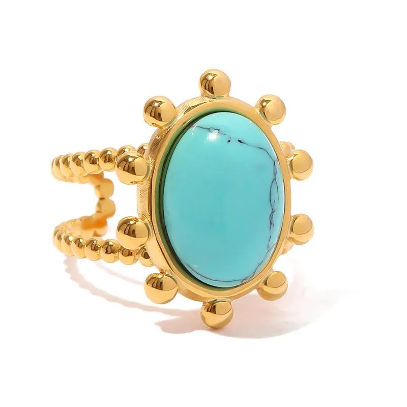 Vintage Stone Resizable Ring