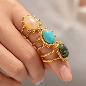 Vintage Stone Resizable Ring