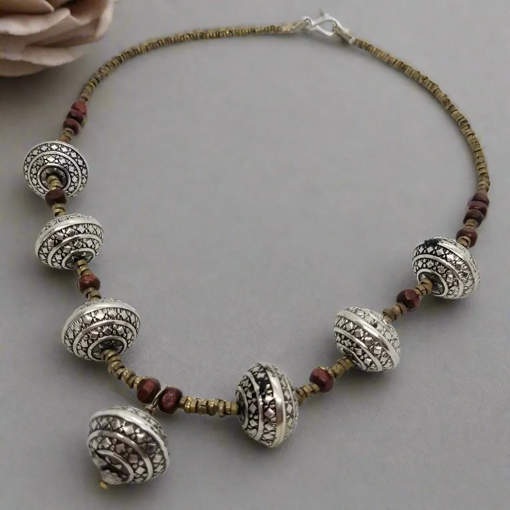 Vintage Tribal Beaded Necklace