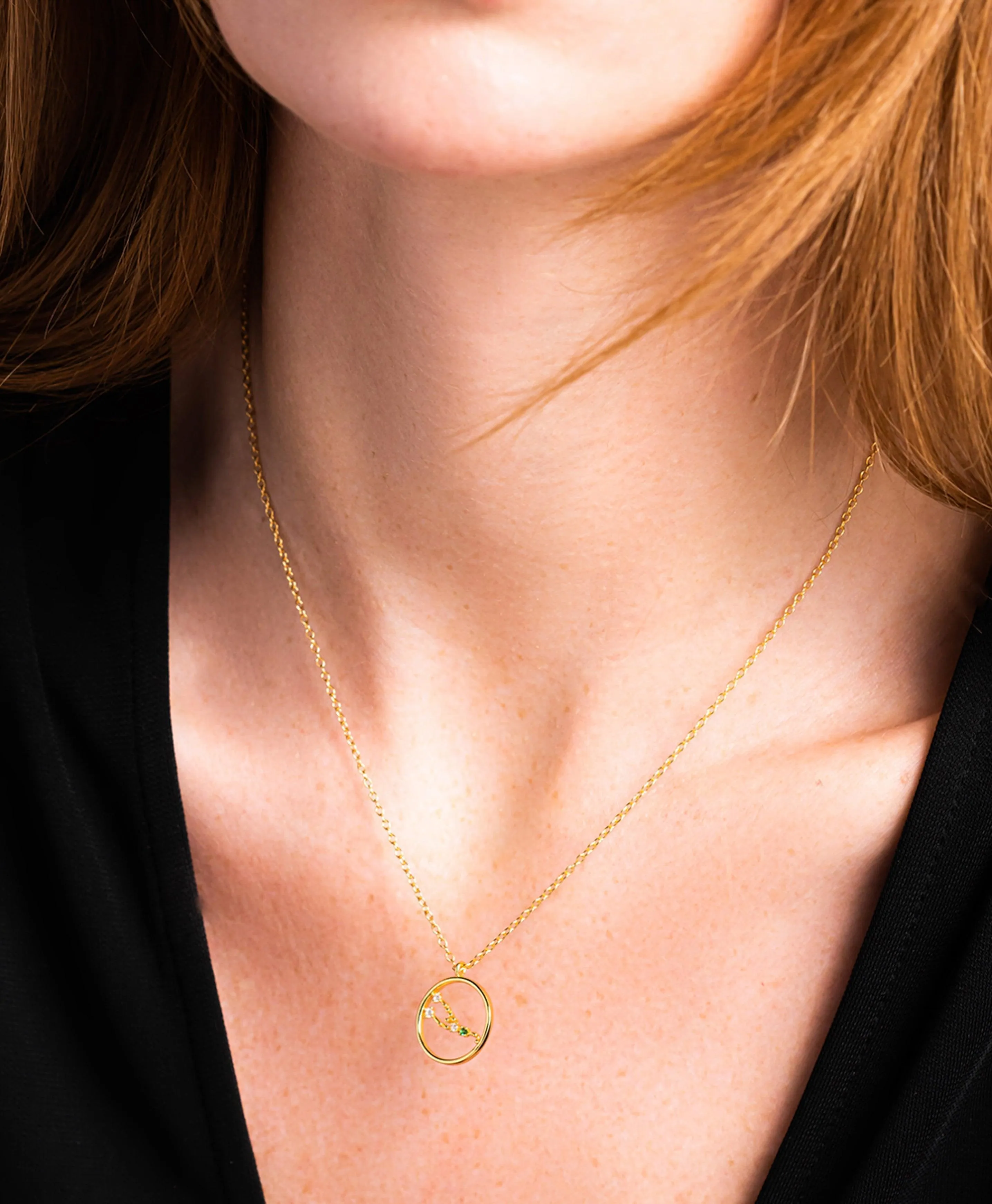 Zodiac Necklace Taurus 18ct Gold Plated