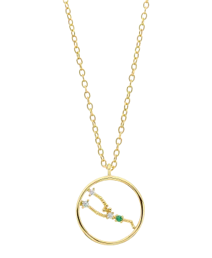 Zodiac Necklace Taurus 18ct Gold Plated